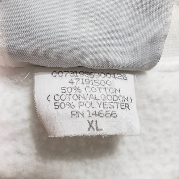 Vintage Lee Women's White Crewneck Sweatshirt Lace - Picture 8 of 8